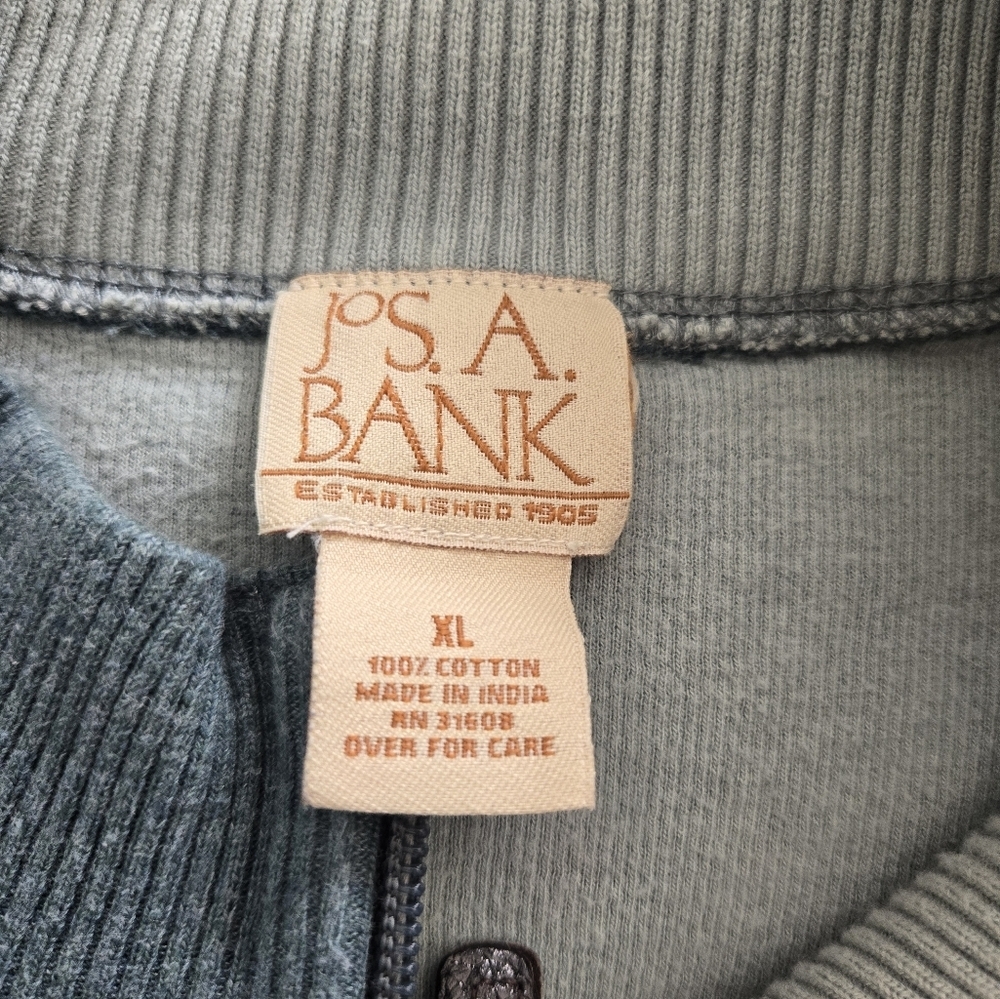 Jos. A. Bank Mebs Quarter Zip Sweater Size XL - Picture 2 of 4